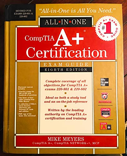 Beispielbild fr CompTIA A+ Certification All-in-One Exam Guide, 8th Edition (Exams 220-801 & 220-802) zum Verkauf von WorldofBooks