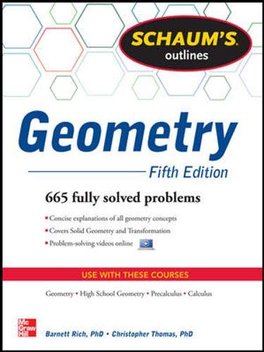 9780071795401: Schaum's outline of geometry: 665 solved problems. Con DVD: 665 Solved Problems + 25 Videos (Schaum's Outlines)