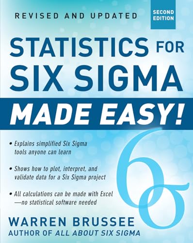 Beispielbild fr Statistics for Six Sigma Made Easy! Revised and Expanded Second Edition zum Verkauf von Wonder Book