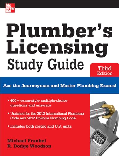 9780071798075: Plumber's Licensing Study Guide, Third Edition (P/L CUSTOM SCORING SURVEY)