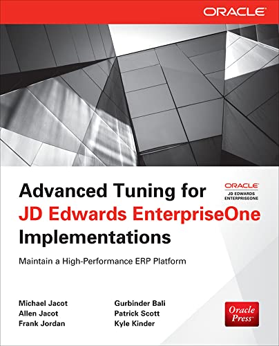 9780071798549: Advanced Tuning for JD Edwards EnterpriseOne Implementations (Oracle Press)