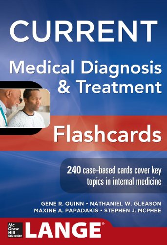 CURRENT Medical Diagnosis and Treatment Flashcards (LANGE CURRENT Series) (9780071800389) by Quinn, Gene; Gleason, Nathaniel; Papadakis, Maxine; McPhee, Stephen J.