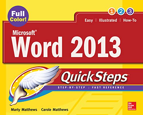 MicrosoftÂ® Word 2013 QuickSteps (9780071805971) by Matthews, Carole; Matthews, Marty