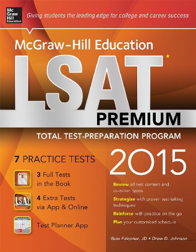 Imagen de archivo de McGraw-Hill Education LSAT Premium 2015: Strategies + 7 Practice Tests + 12 Videos + 2 Apps a la venta por Wrigley Books