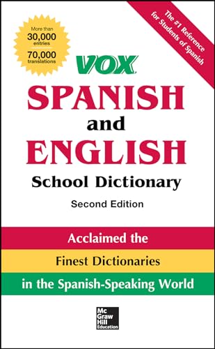 9780071816649: Vox Spanish and English School Dictionary, Paperback, 2nd Edition (Vox Dictionaries) [Idioma Ingls]