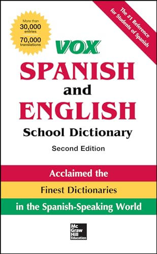 Stock image for VOX Spanish and English School Dictionary, Paperback, 2nd Edition (Vox Dictionaries) for sale by SecondSale