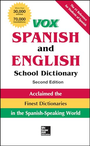 Beispielbild fr VOX Spanish and English School Dictionary, Hardcover, 2nd Edition zum Verkauf von Better World Books