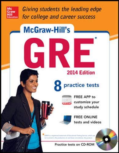 Imagen de archivo de McGraw-Hills GRE with CD-ROM, 2014 Edition (Mcgraw-Hills Gre (Book CD-Rom)) a la venta por Bookoutlet1