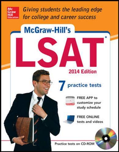 9780071821391: McGraw-Hill's LSAT with CD-ROM, 2014 Edition