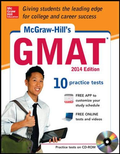 Stock image for McGraw-Hill's GMAT with CD-ROM, 2014 for sale by Books Puddle