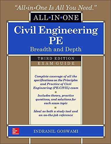 Stock image for Civil Engineering All-In-One PE Exam Guide: Breadth and Depth, Third Edition for sale by HPB-Red