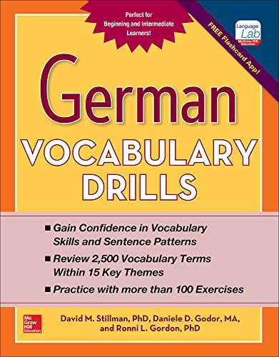 Beispielbild fr German Vocabulary Drills zum Verkauf von Goodwill Books