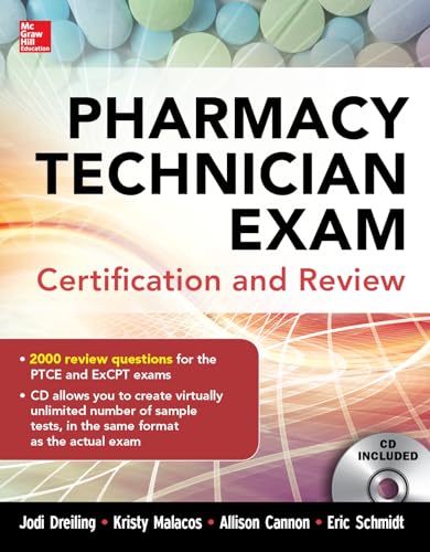 9780071826891: Pharmacy Technician Exam Certification and Review