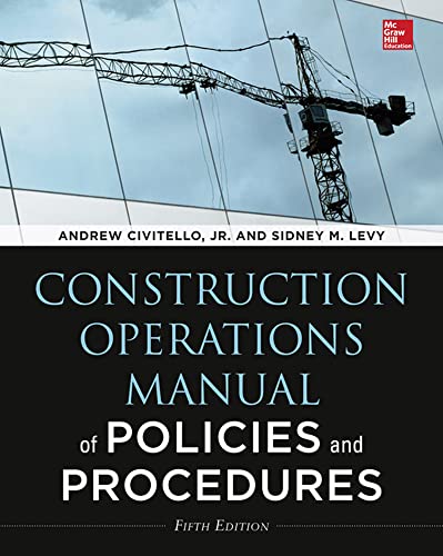 Stock image for Construction Operations Manual of Policies and Procedures, Fifth Edition for sale by BookshopSF