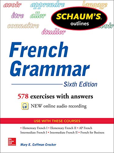 Imagen de archivo de Schaum's Outline of French Grammar a la venta por Better World Books