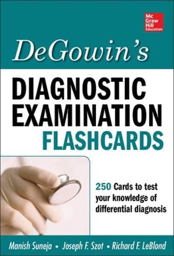Imagen de archivo de DeGowin*s Diagnostic Examination Flashcards a la venta por Romtrade Corp.