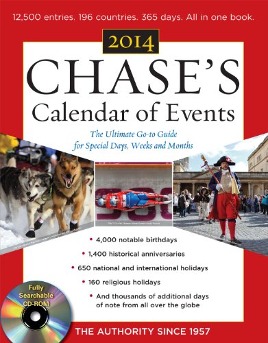 Beispielbild fr Chase's Calendar of Events 2014 zum Verkauf von Better World Books: West