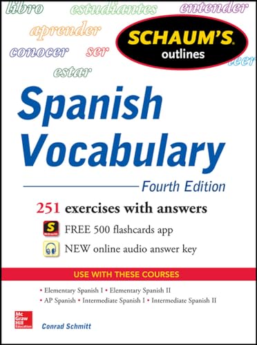 Stock image for Schaum's Outline of Spanish Vocabulary, 4th Edition for sale by Better World Books