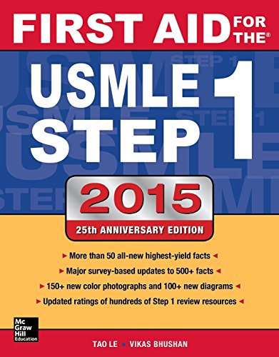 Beispielbild fr First Aid for the USMLE Step 1 2015 zum Verkauf von Better World Books