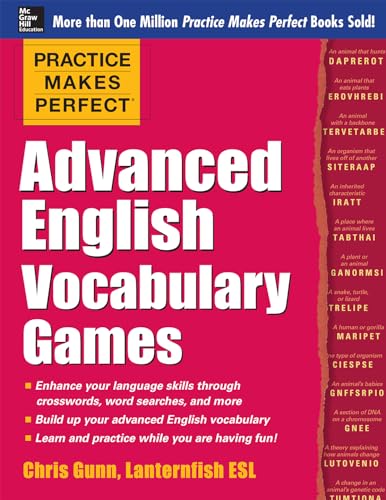 Stock image for Practice Makes Perfect Advanced English Vocabulary Games (Practice Makes Perfect Series) for sale by PlumCircle