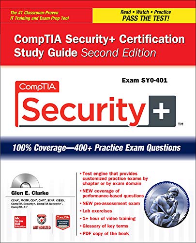 Imagen de archivo de CompTIA Security+ Certification Study Guide, Second Edition (Exam SY0-401) (Certification Press) a la venta por HPB-Red