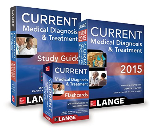 9780071842198: Current Medical Diagnosis and Treatment 2015 + Study Guide + Flashcards