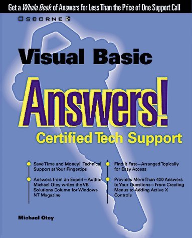 Imagen de archivo de Visual Basic Answers! a la venta por The Book Cellar, LLC