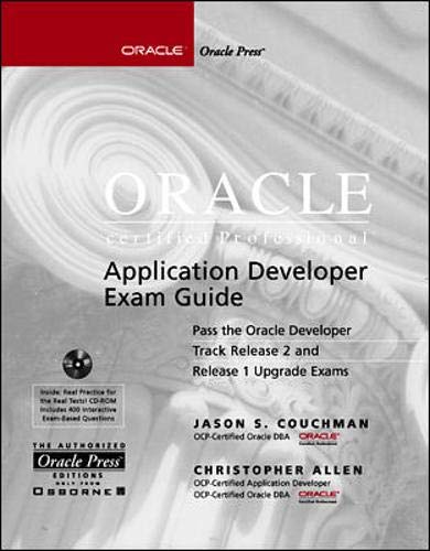 Stock image for Oracle Certified Professional Application Developer Exam Guide for sale by Better World Books