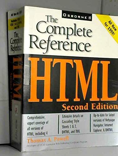 Beispielbild fr HTML: The Complete Reference zum Verkauf von WorldofBooks