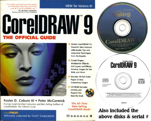 Stock image for CorelDRAW 9: The Official Guide (Corel Press) for sale by WorldofBooks