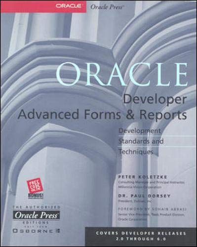 Stock image for Oracle Developer Advanced Forms and Reports for sale by Better World Books