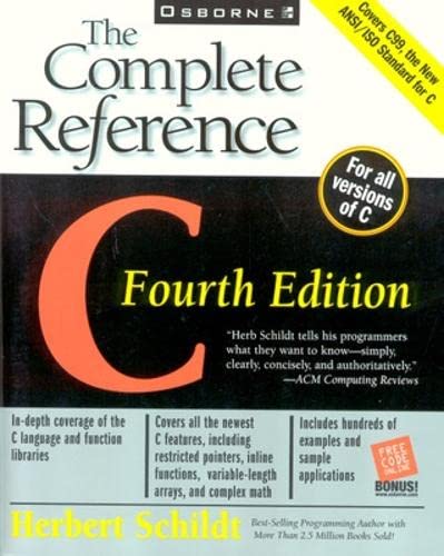 9780072121247: C: The Complete Reference (Osborne Complete Reference Series)