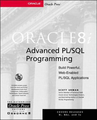 Beispielbild fr Oracle8i Advanced PL/SQL Programming zum Verkauf von Wonder Book