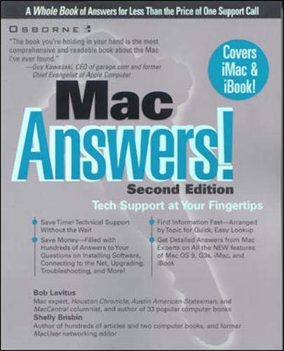 Imagen de archivo de Mac Answers!: Tech Support at Your Fingertips a la venta por UHR Books