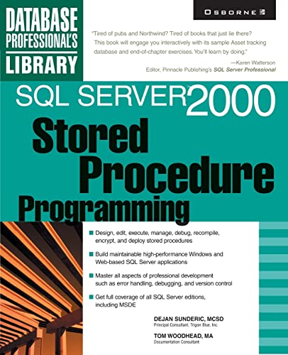 Stock image for SQL Server 2000 Stored Procedure Programming for sale by ThriftBooks-Atlanta