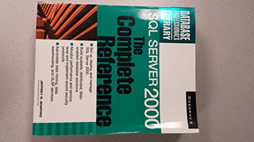 SQL Server 2000: The Complete Reference (9780072125887) by Shapiro, Jeremy