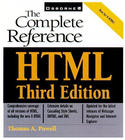 9780072129519: HTML: The Complete Reference (Osborne Complete Reference Series)