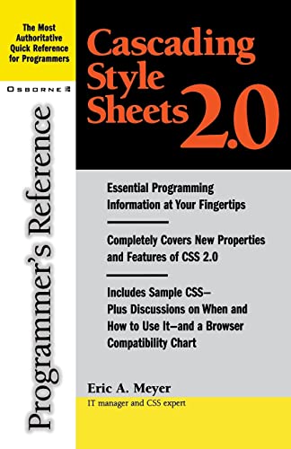 Beispielbild fr Cascading Style Sheets 2.0 Programmer's Reference zum Verkauf von Wonder Book