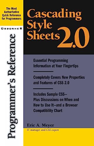 Imagen de archivo de Cascading Style Sheets 2.0 Programmer's Reference a la venta por SecondSale