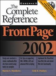 Stock image for FrontPage 2002 : The Complete Reference for sale by Better World Books