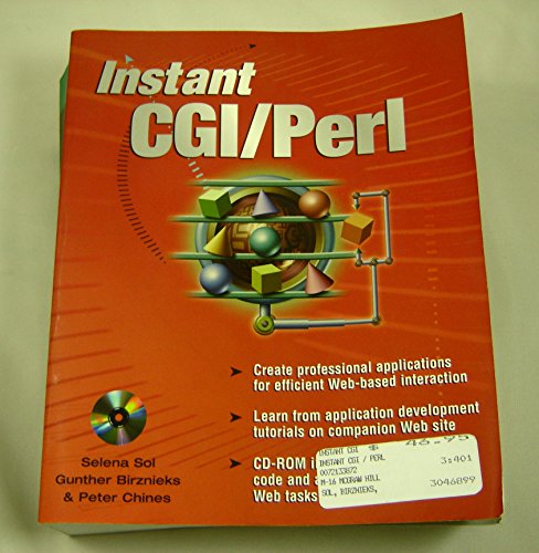 Instant CGI/Perl (9780072133875) by Sol, Selena; Birznieks, Gunther; Chines, Peter