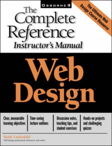 Instructor's Manual: Im Web Design C/R Instructor's Manual (COM04) (9780072193237) by Underdahl