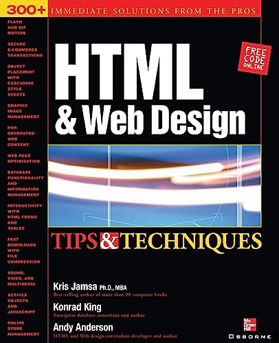 9780072193947: HTML & Web Design Tips & Techniques (Applications Development)