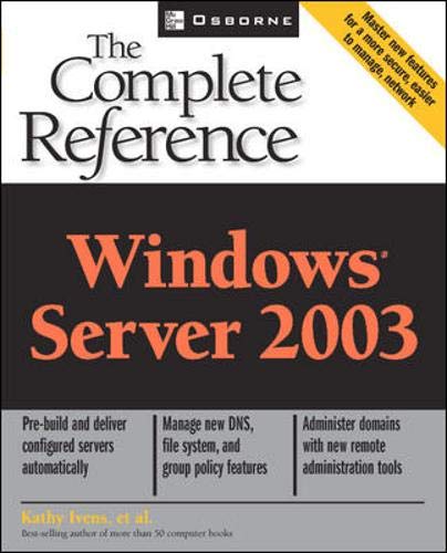 Imagen de archivo de Windows Server 2003 : The Complete Reference a la venta por Better World Books: West