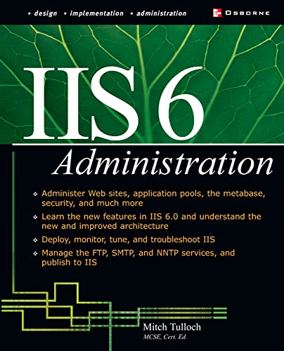 Imagen de archivo de IIS 6 Administration a la venta por Better World Books