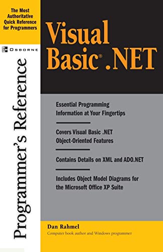 Beispielbild fr Visual Basic.Net Programmer's Reference zum Verkauf von Chiron Media