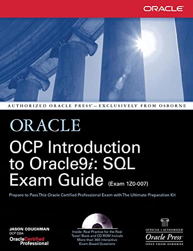 9780072195378: OCP Introduction to Oracle9i: SQL Exam Guide