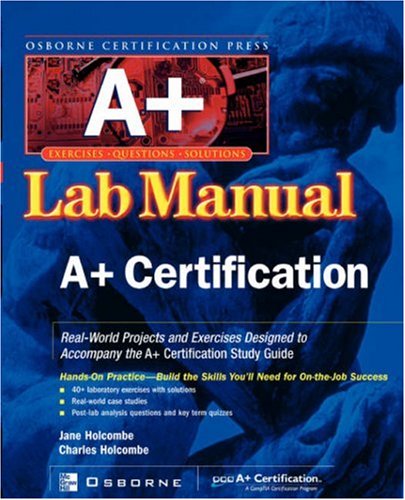 Imagen de archivo de A+ Certification Press Lab Manual a la venta por Better World Books