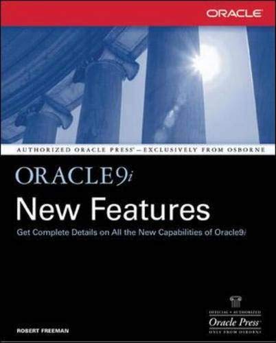 Stock image for Oracle9i New Features for sale by Wonder Book