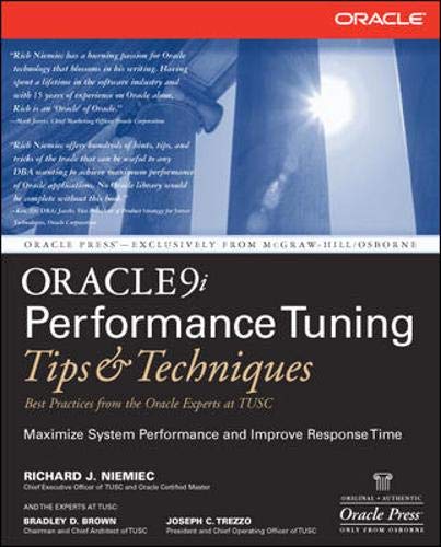 Imagen de archivo de Oracle9i Performance Tuning Tips & Techniques a la venta por HPB-Red